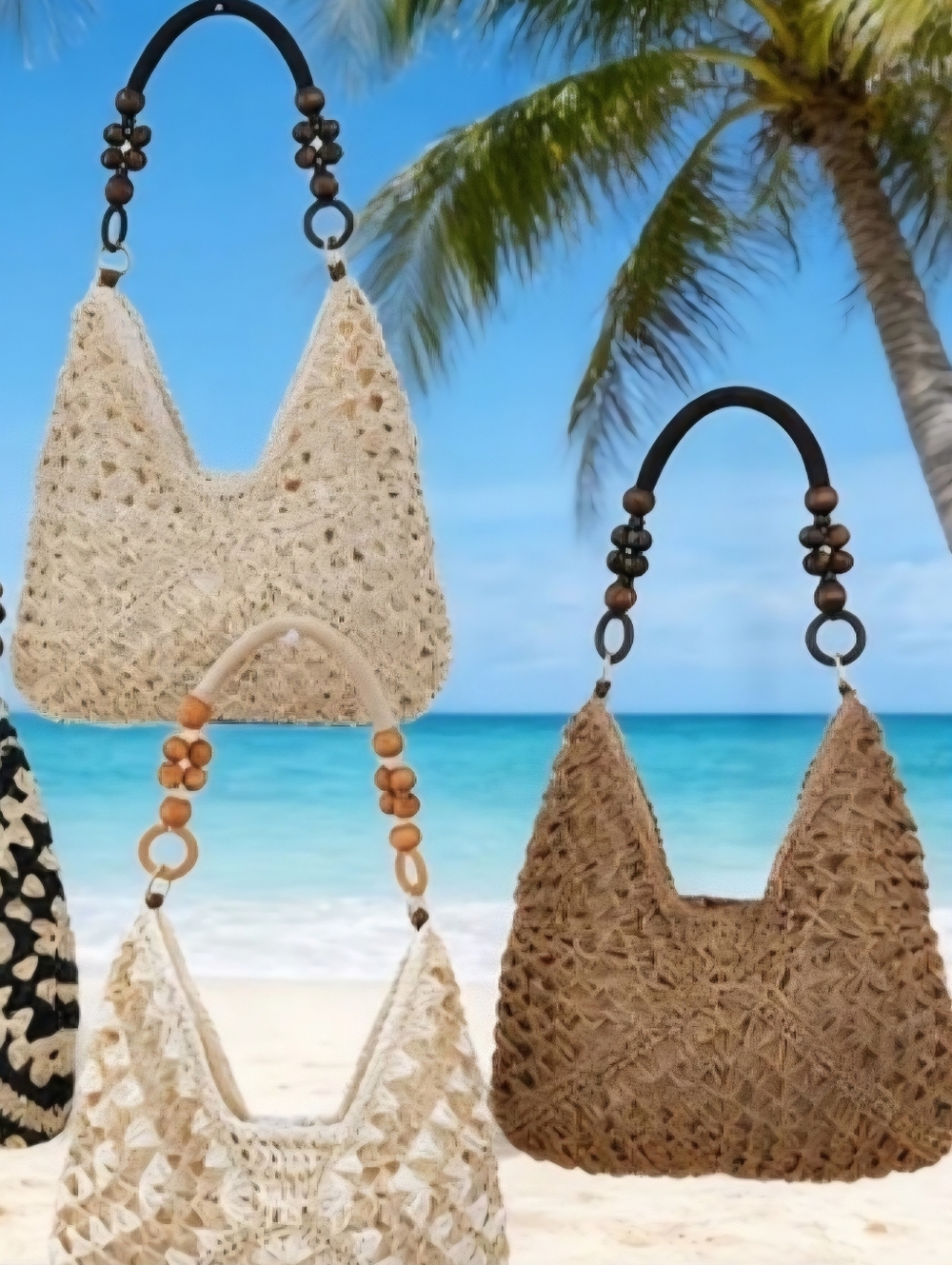 Crochet Beach Tote Bag -
